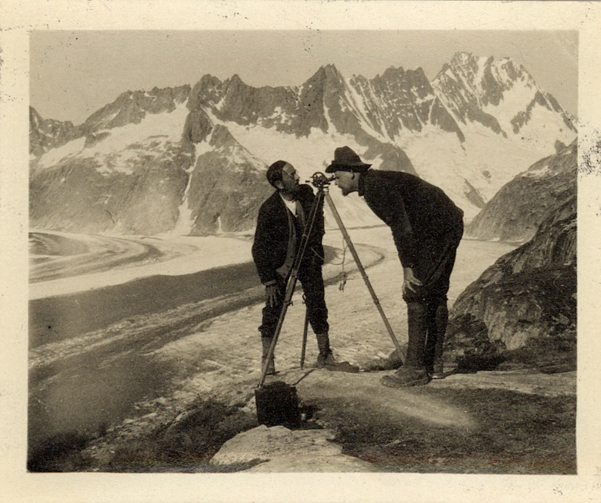 Paul-Louis Mercanton, Vue de la Lauteraarhütte (refuge dans les Alpes bernoise en Suisse), 1926